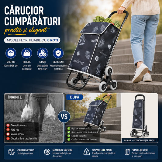 Carucior de Cumparaturi Pliabil
